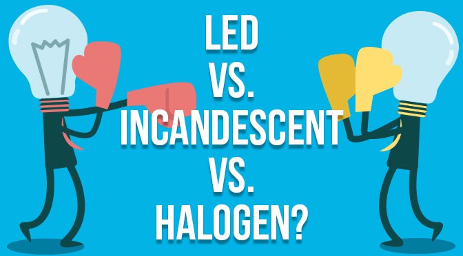 Incandescent vs Halogen vs LED Preview